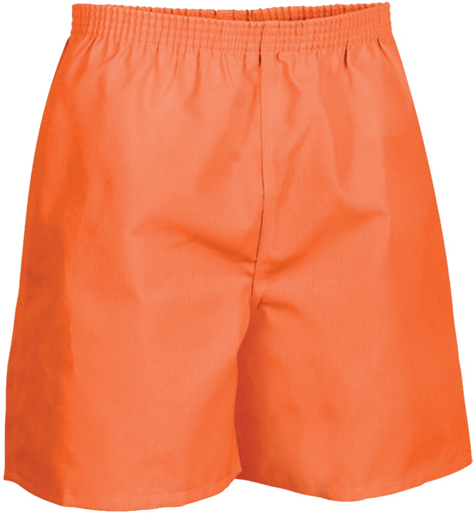 Die orange Boxer ist beim Sport zu tragen.