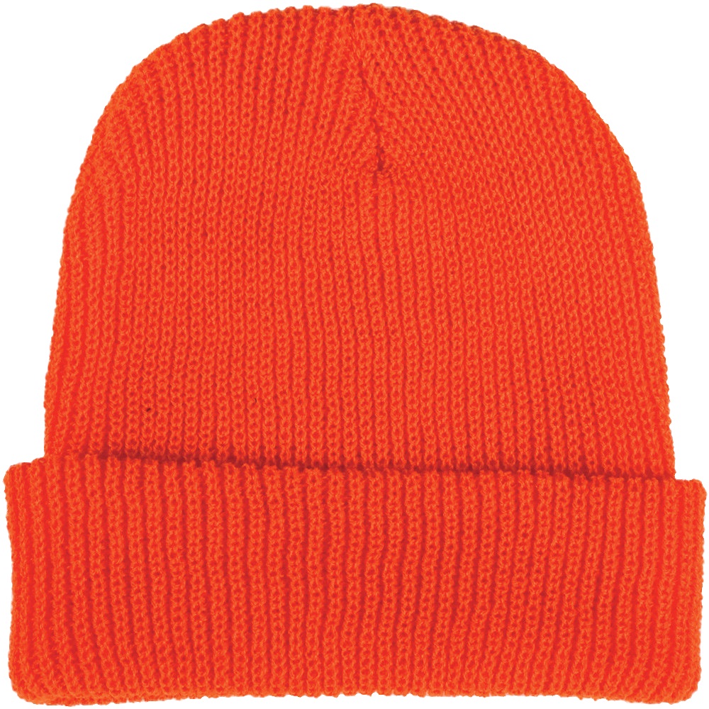 Im Winter wird die orange Wollmütze getragen.