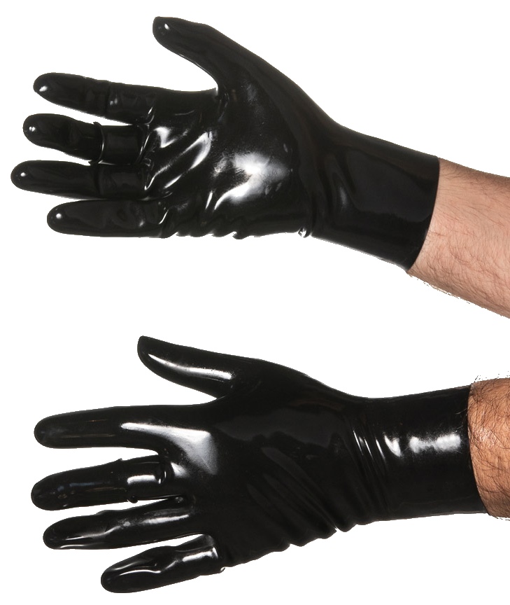 Die Rubber-Handschuhe.